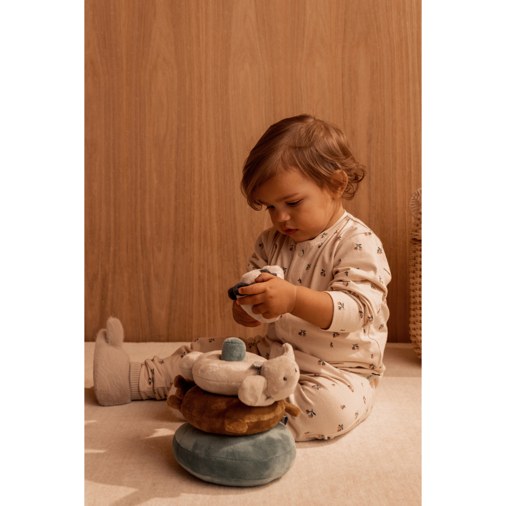 Grenouillère Pyjama Coton Bio Imprimé Coquillage Pêche Doux avec Boutons Pression et Sac Cadeau en Tissu pour Bébés et Tout-Petits