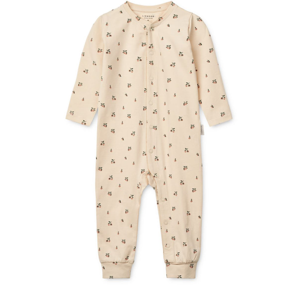 Grenouillère Pyjama Coton Bio Imprimé Coquillage Pêche Doux avec Boutons Pression et Sac Cadeau en Tissu pour Bébés et Tout-Petits