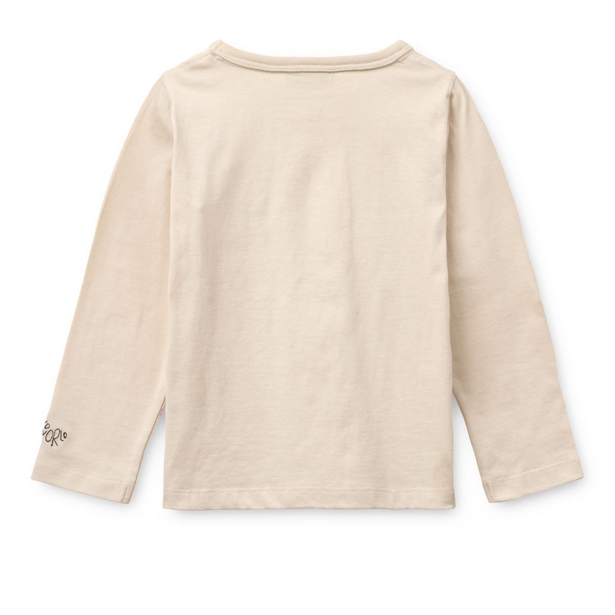 T-shirt à manches longues en coton biologique imprimé animaux pour enfants, coupe droite et col rond, à porter toute l'année