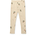 Legging côtelé en coton biologique Peach Seashell pour bébé et enfant avec taille élastiquée pour la crèche et les activités scolaires
