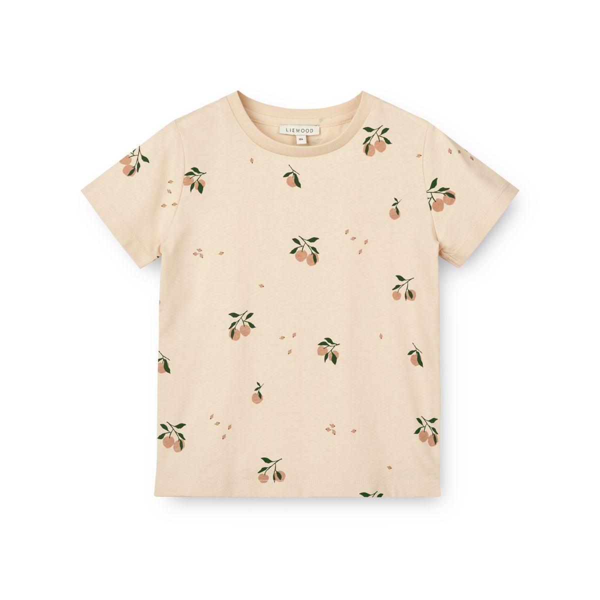 T-shirt à manches courtes en coton biologique avec imprimé coquillages pêche décontracté et col ras du cou classique pour les tenues quotidiennes des enfants